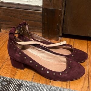Madewell Heeled Burgundy Mary Janes